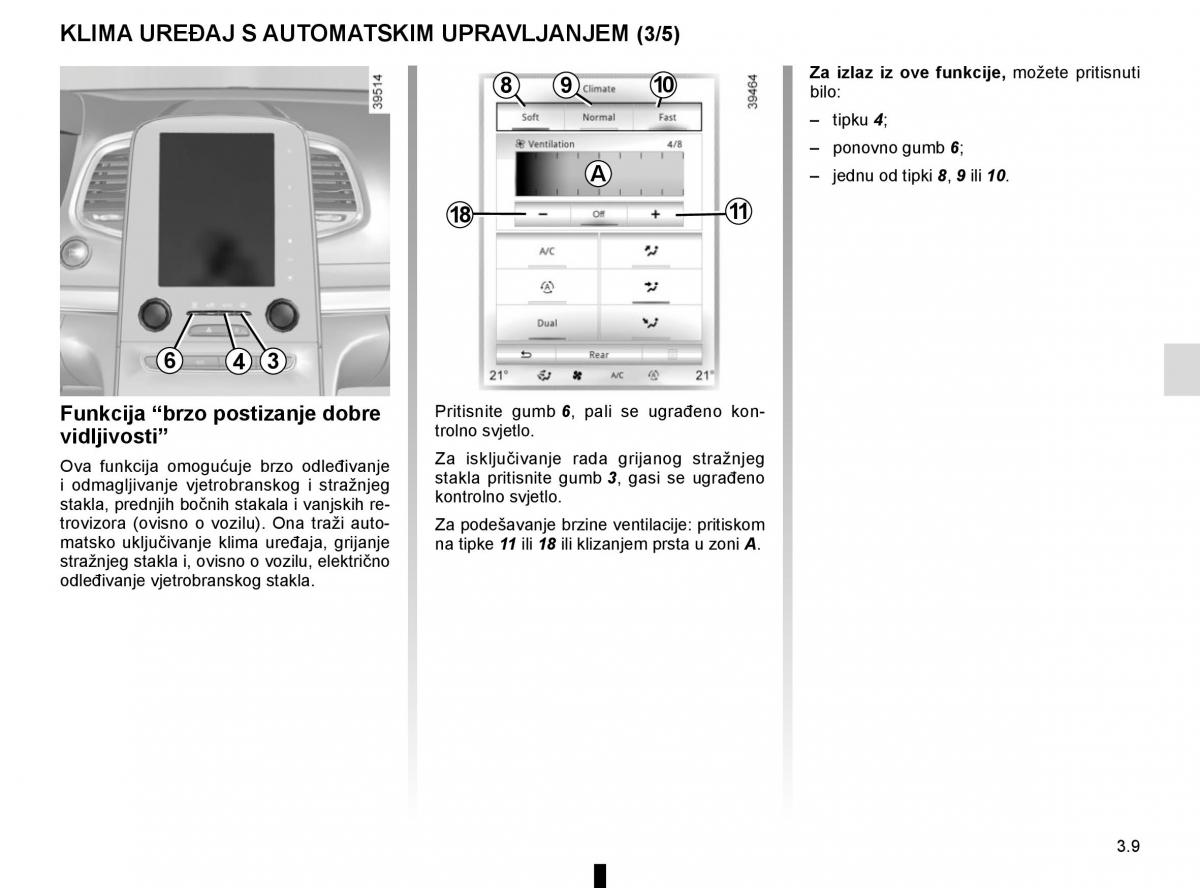 Renault Espace V 5 vlasnicko uputstvo / page 197