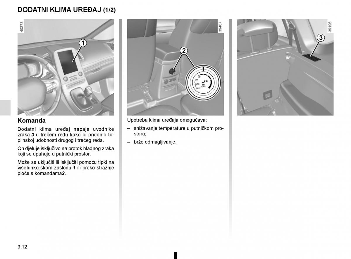 Renault Espace V 5 vlasnicko uputstvo / page 200