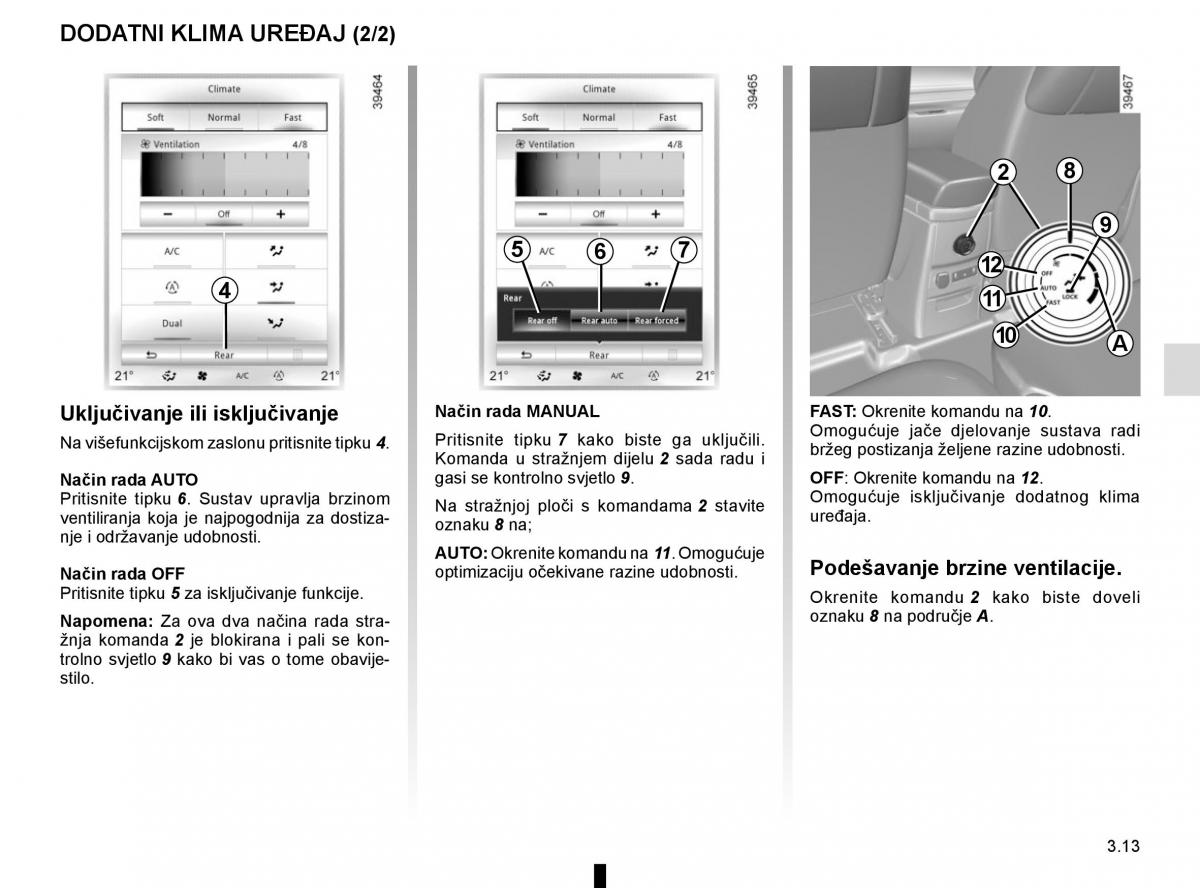 Renault Espace V 5 vlasnicko uputstvo / page 201