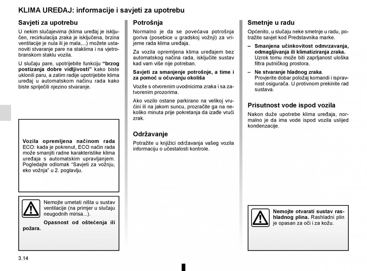 Renault Espace V 5 vlasnicko uputstvo / page 202