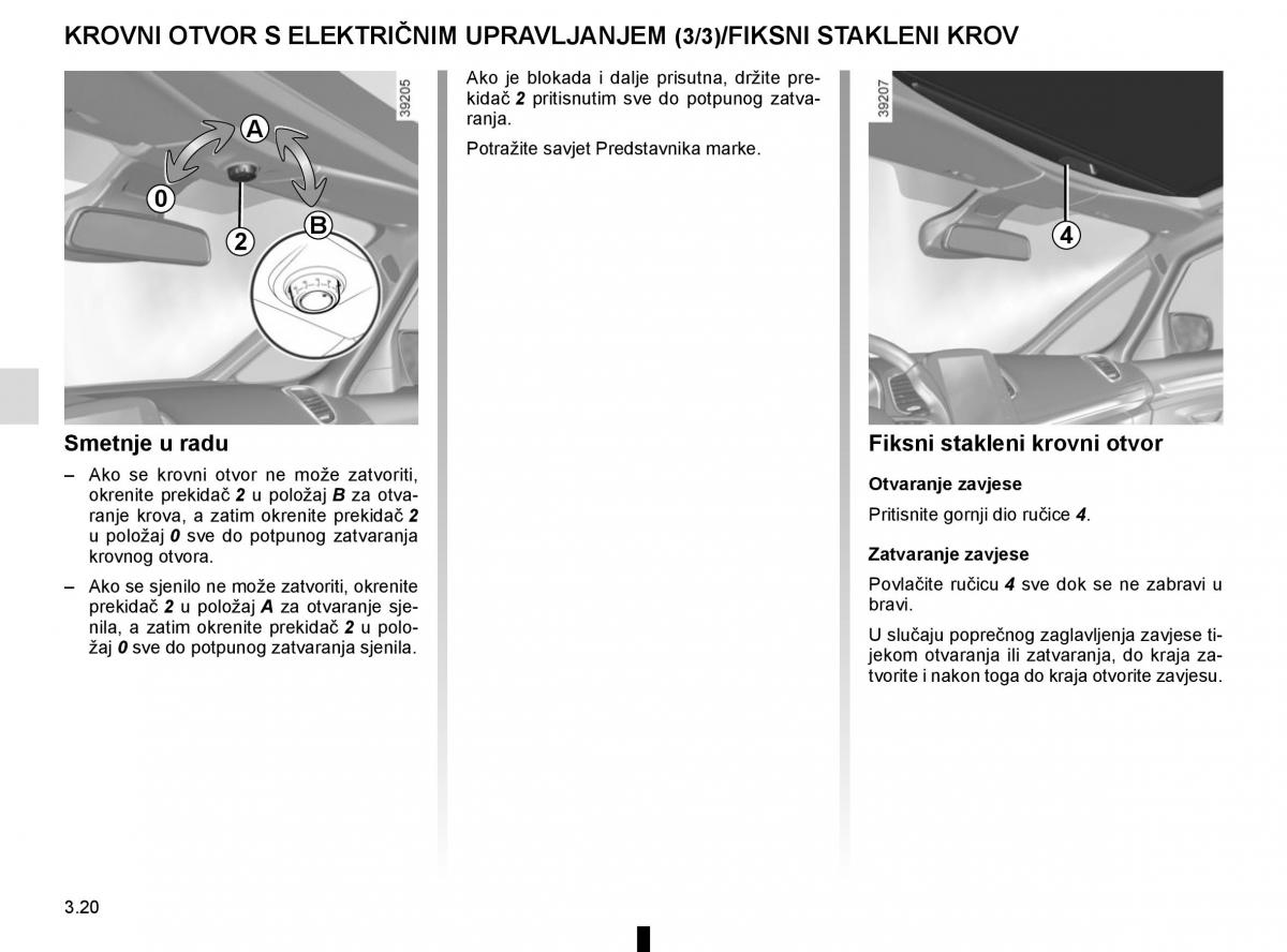 Renault Espace V 5 vlasnicko uputstvo / page 208