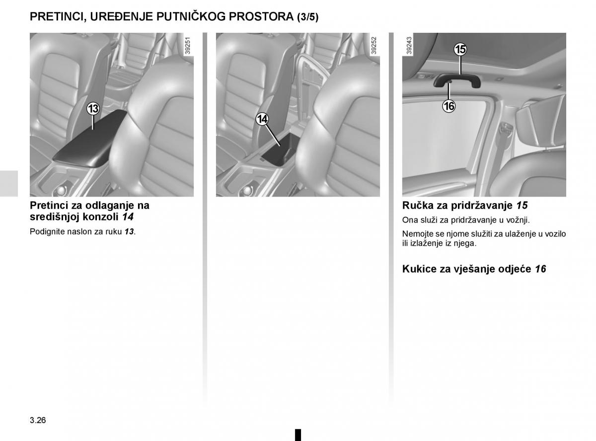 Renault Espace V 5 vlasnicko uputstvo / page 214