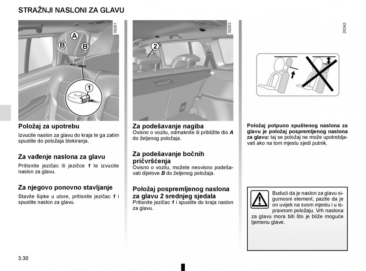 Renault Espace V 5 vlasnicko uputstvo / page 218