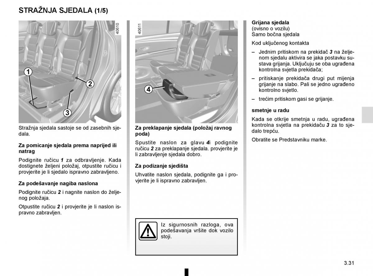 Renault Espace V 5 vlasnicko uputstvo / page 219