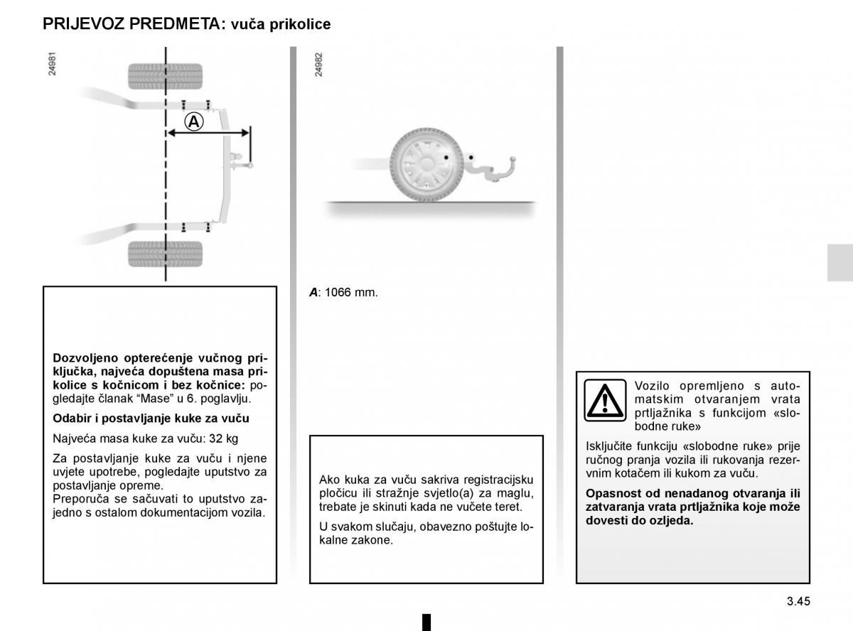 Renault Espace V 5 vlasnicko uputstvo / page 233