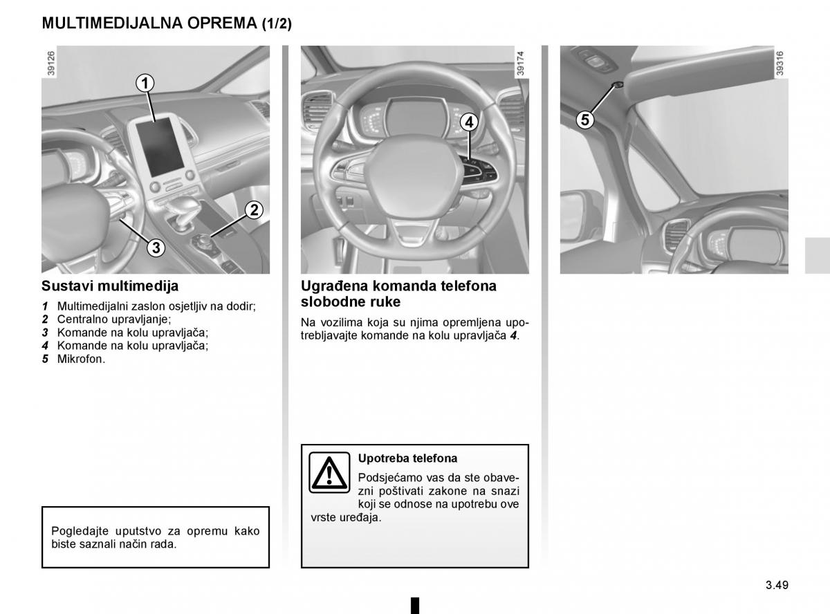 Renault Espace V 5 vlasnicko uputstvo / page 237