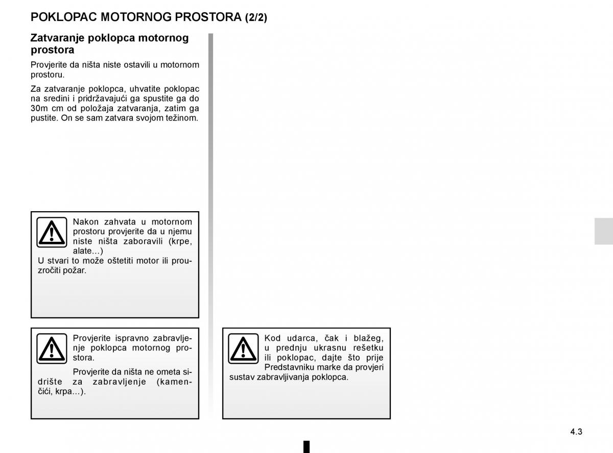 Renault Espace V 5 vlasnicko uputstvo / page 241