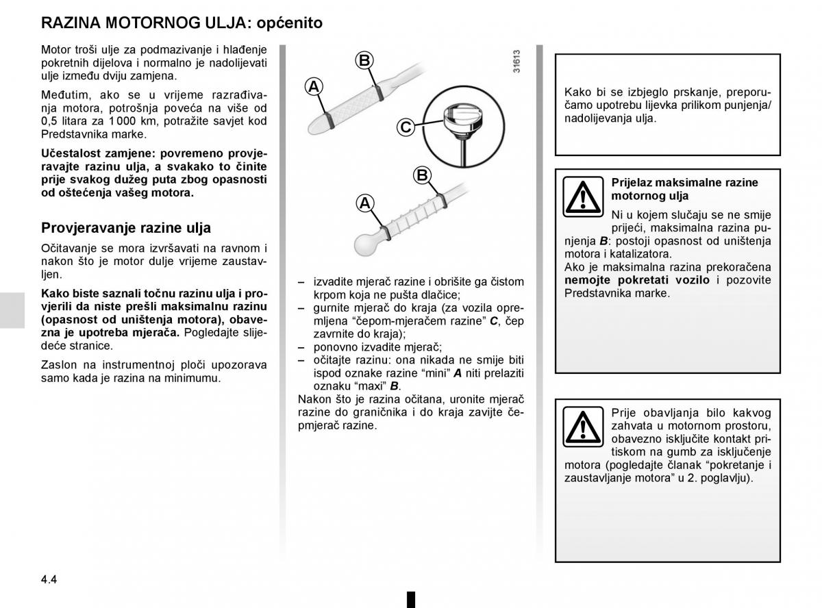 Renault Espace V 5 vlasnicko uputstvo / page 242