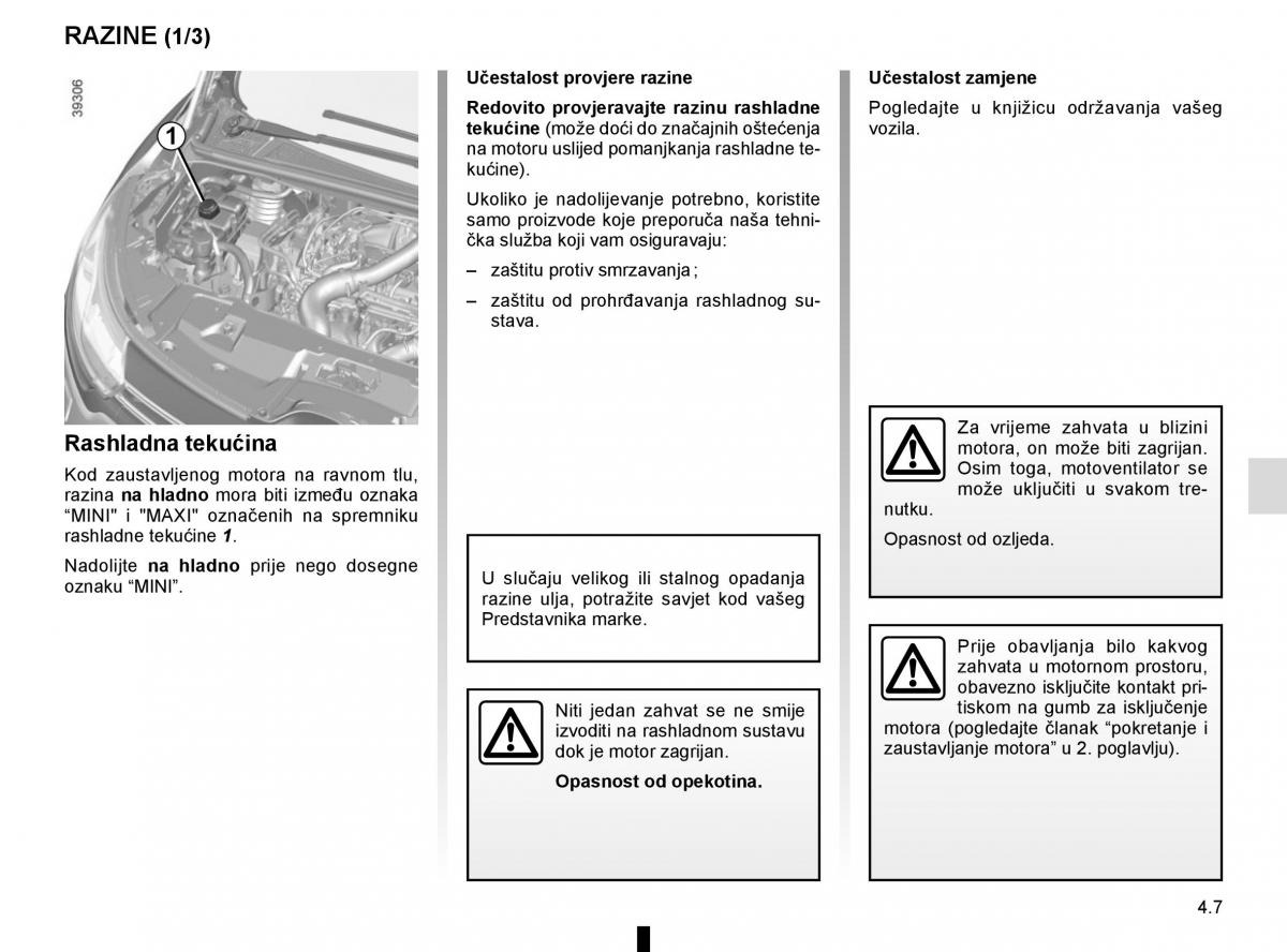 Renault Espace V 5 vlasnicko uputstvo / page 245