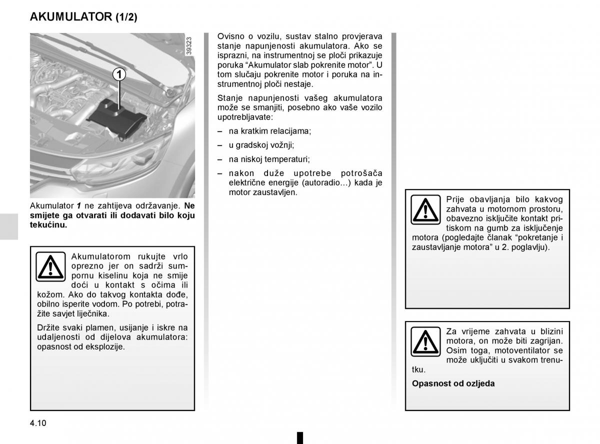 Renault Espace V 5 vlasnicko uputstvo / page 248