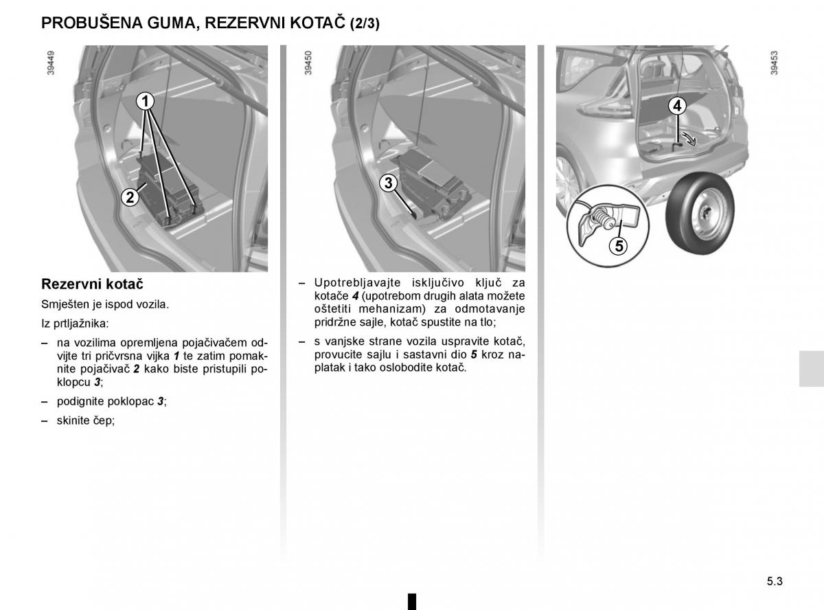 Renault Espace V 5 vlasnicko uputstvo / page 259