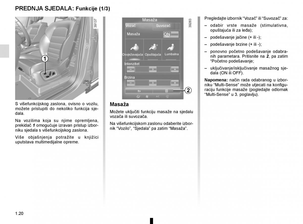 Renault Espace V 5 vlasnicko uputstvo / page 26