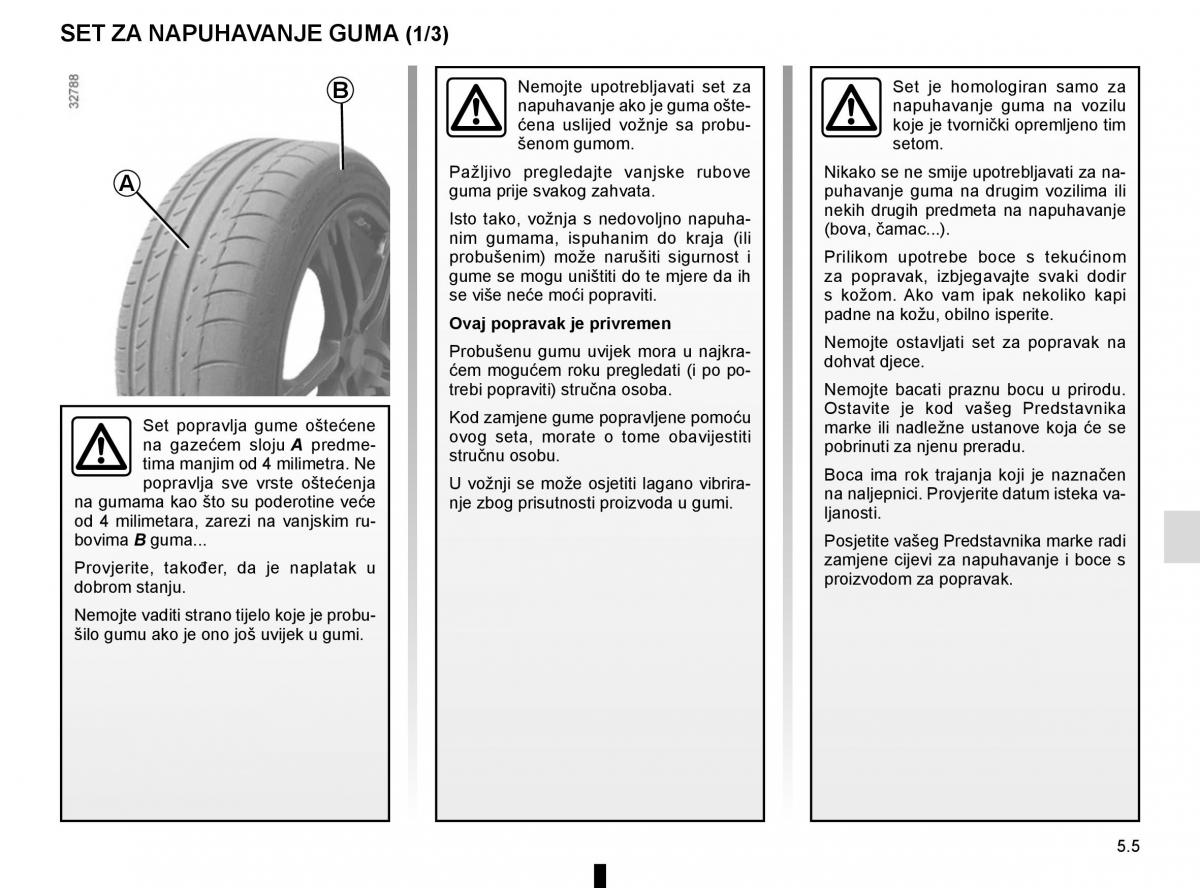 Renault Espace V 5 vlasnicko uputstvo / page 261