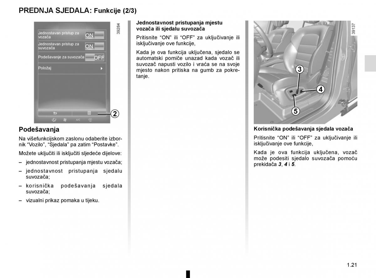 Renault Espace V 5 vlasnicko uputstvo / page 27