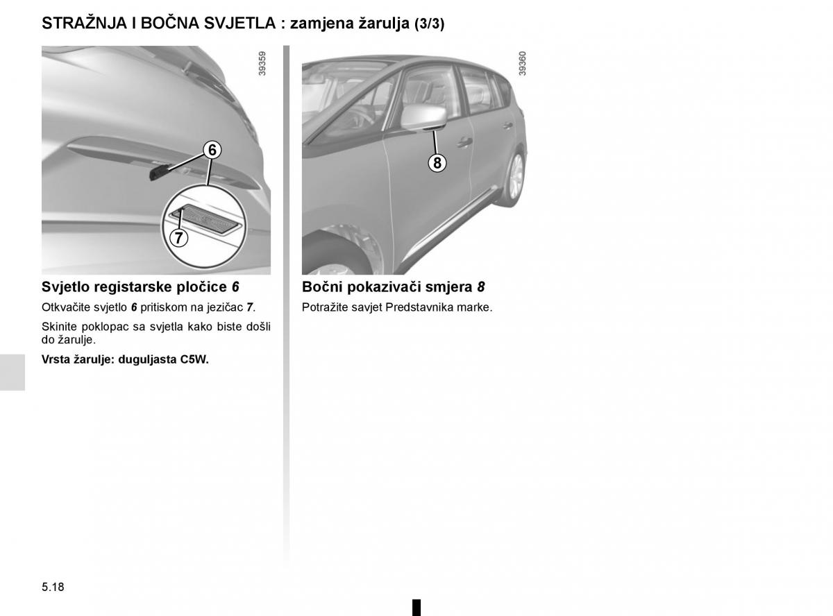 Renault Espace V 5 vlasnicko uputstvo / page 274