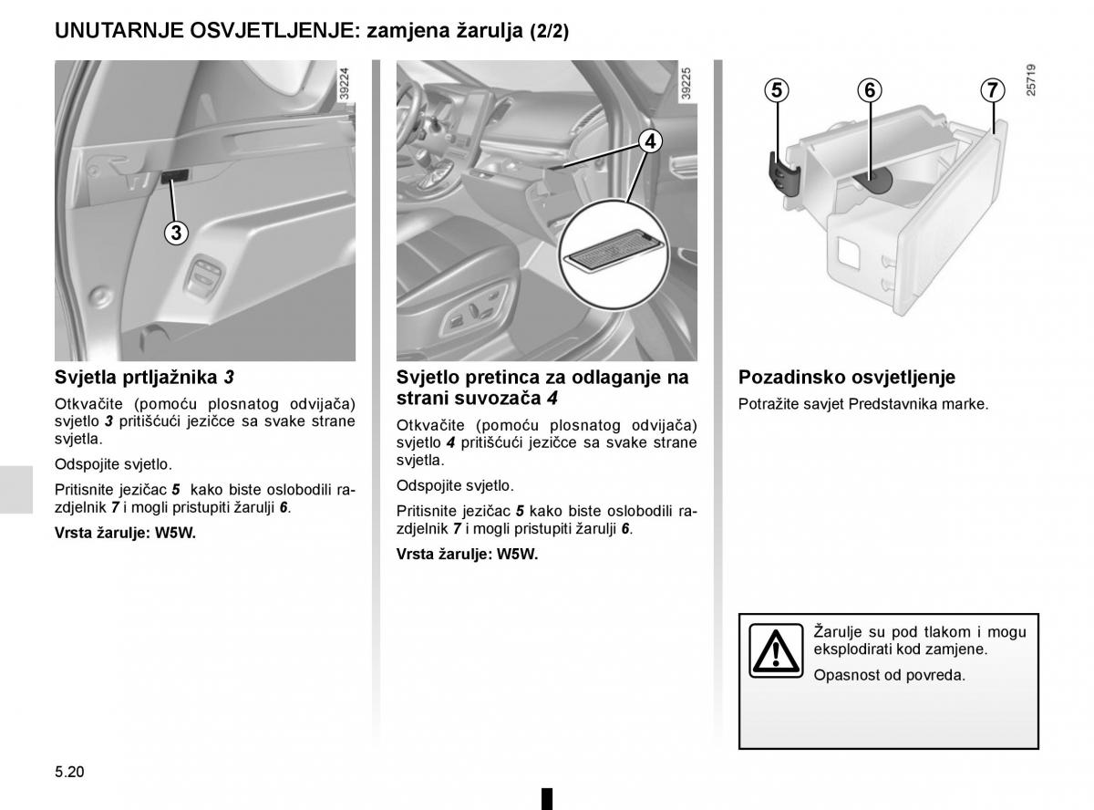 Renault Espace V 5 vlasnicko uputstvo / page 276