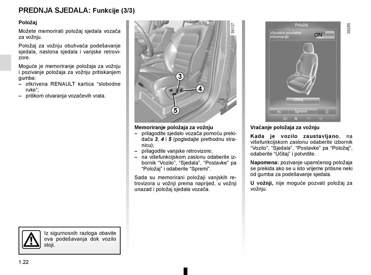 Renault Espace V 5 vlasnicko uputstvo / page 28