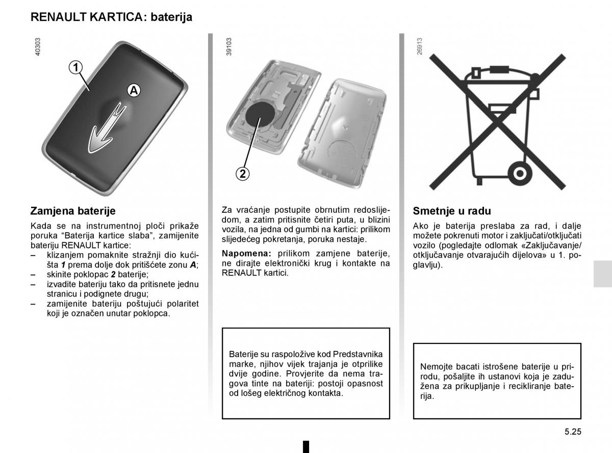 Renault Espace V 5 vlasnicko uputstvo / page 281