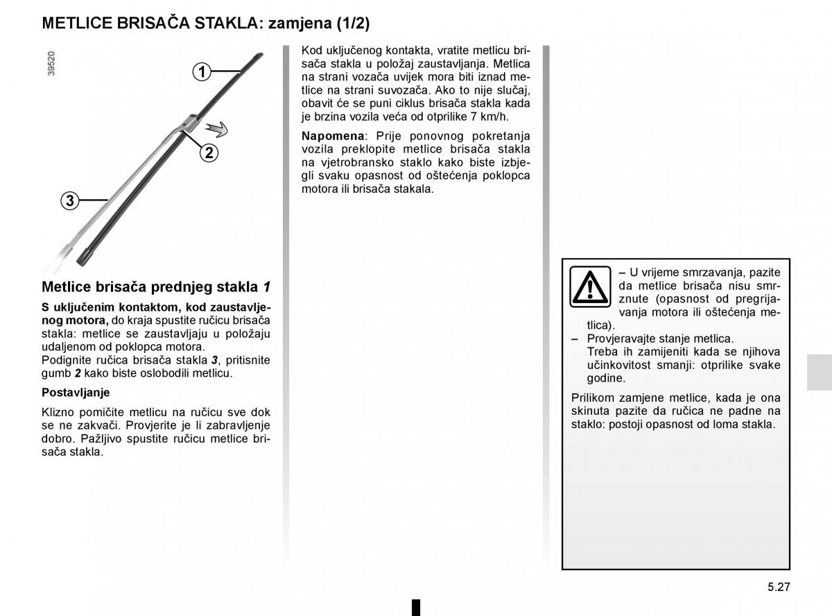 Renault Espace V 5 vlasnicko uputstvo / page 283