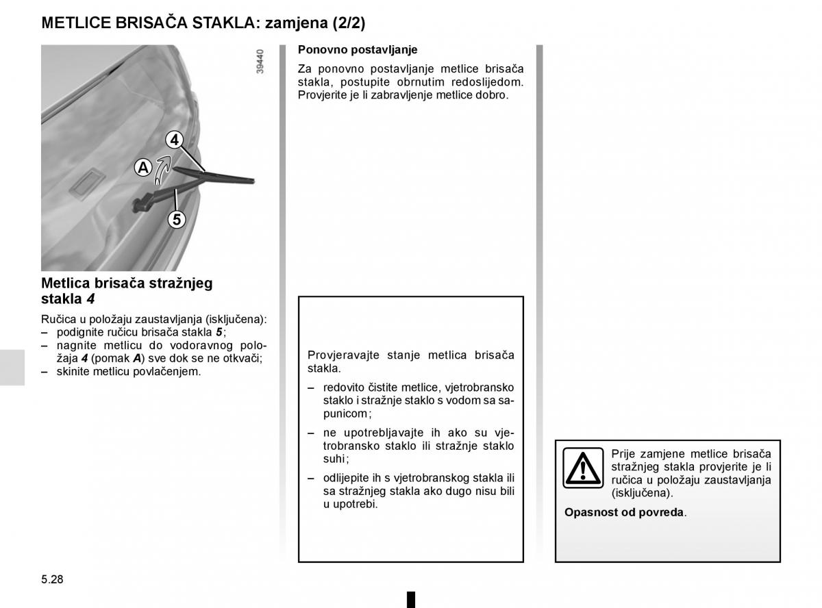 Renault Espace V 5 vlasnicko uputstvo / page 284