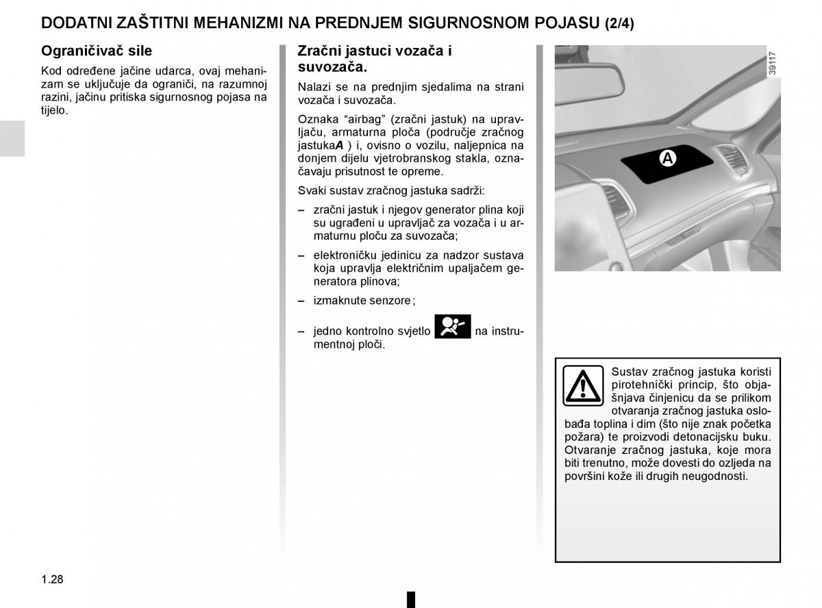 Renault Espace V 5 vlasnicko uputstvo / page 34