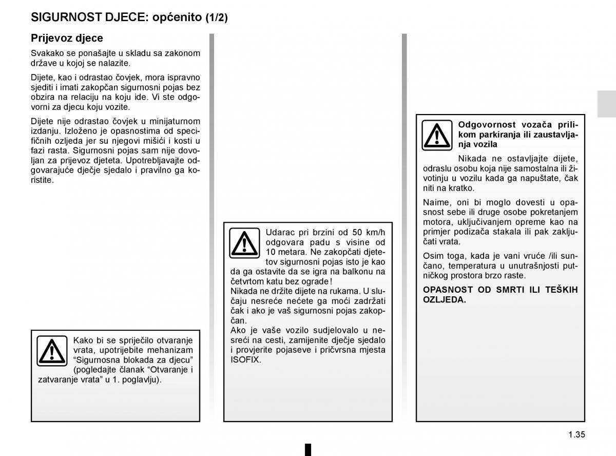 Renault Espace V 5 vlasnicko uputstvo / page 41