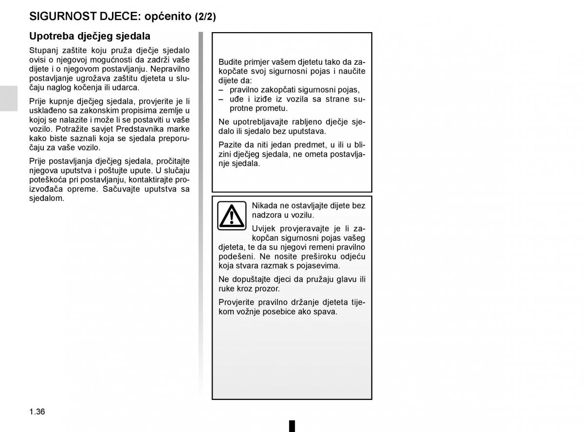 Renault Espace V 5 vlasnicko uputstvo / page 42