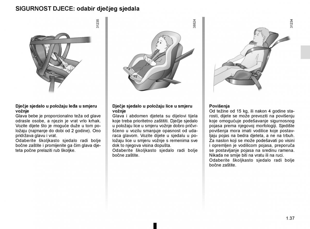 Renault Espace V 5 vlasnicko uputstvo / page 43