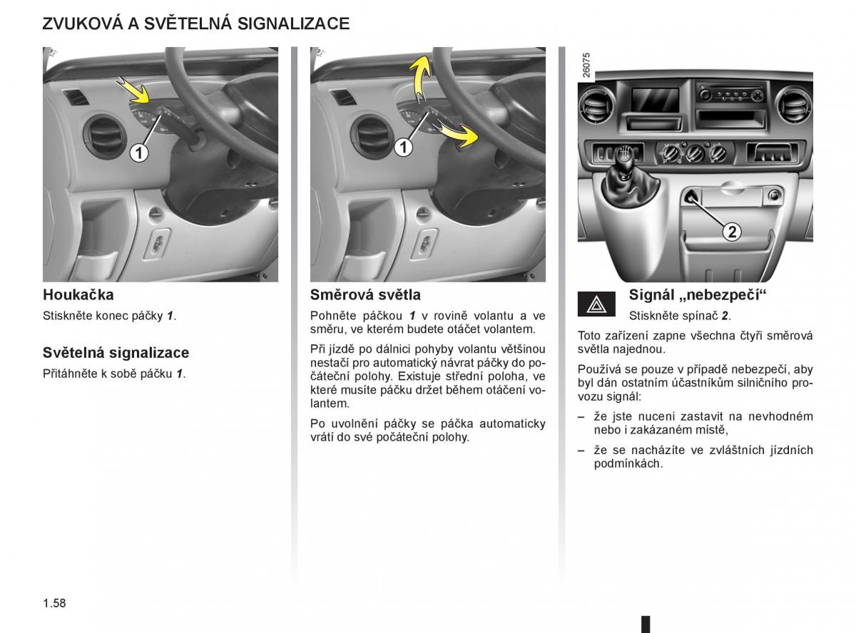 Renault Master II 2 navod k obsludze / page 64