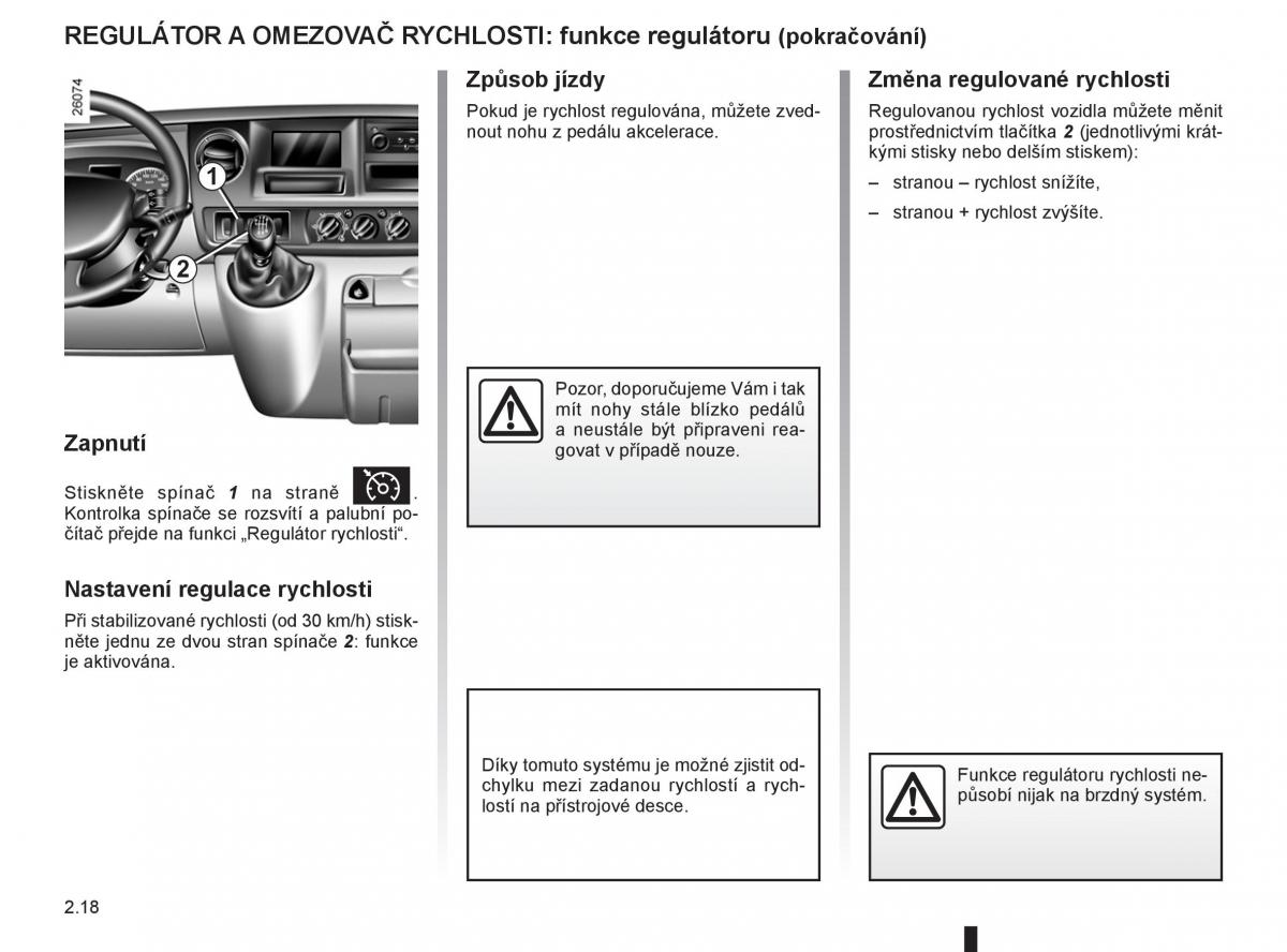 Renault Master II 2 navod k obsludze / page 84