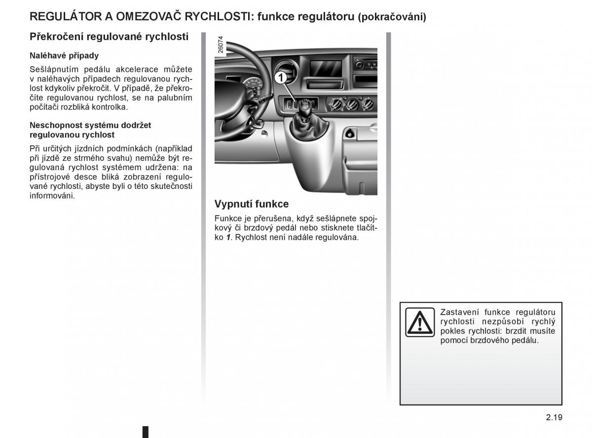 Renault Master II 2 navod k obsludze / page 85