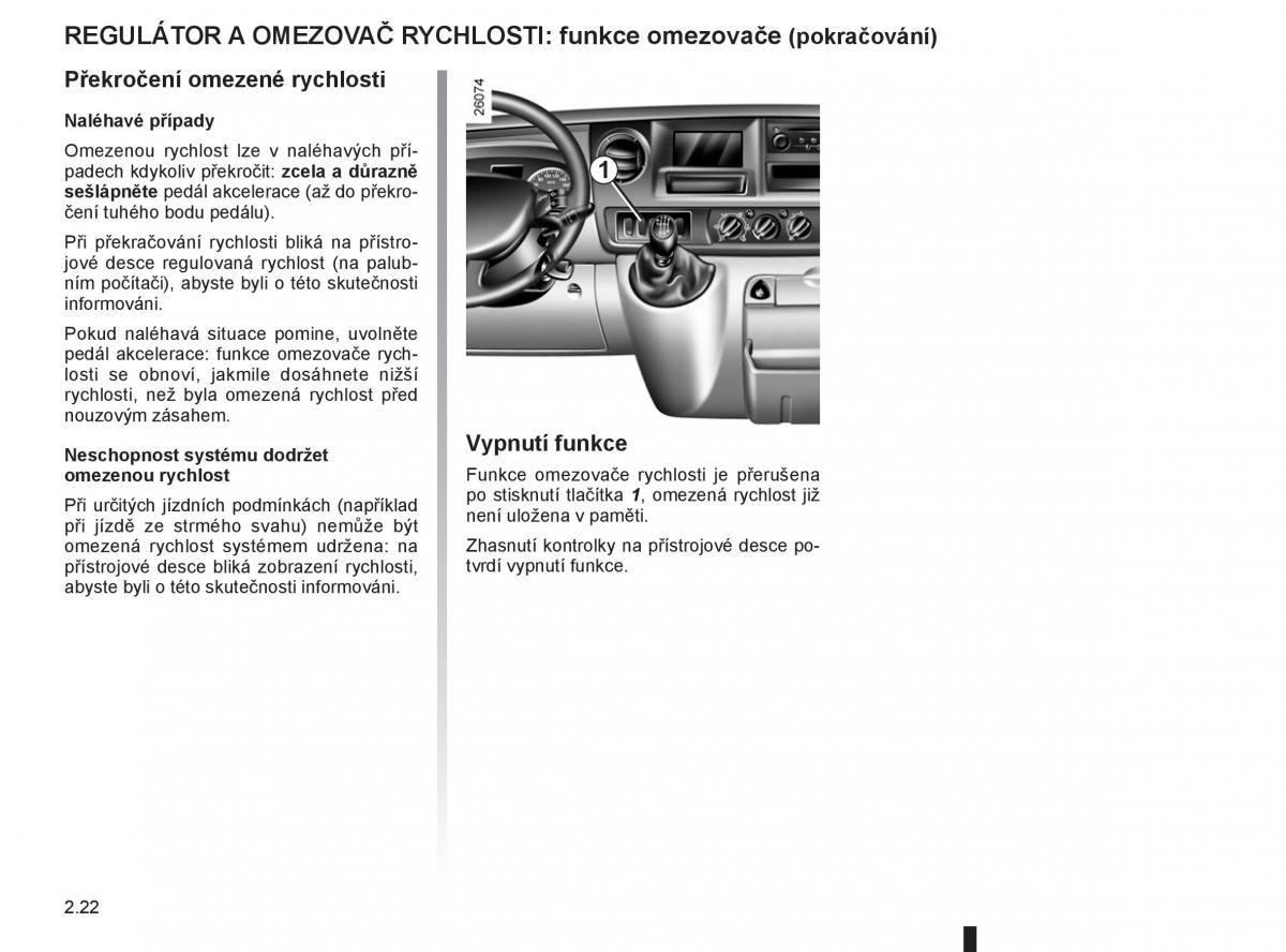 Renault Master II 2 navod k obsludze / page 88