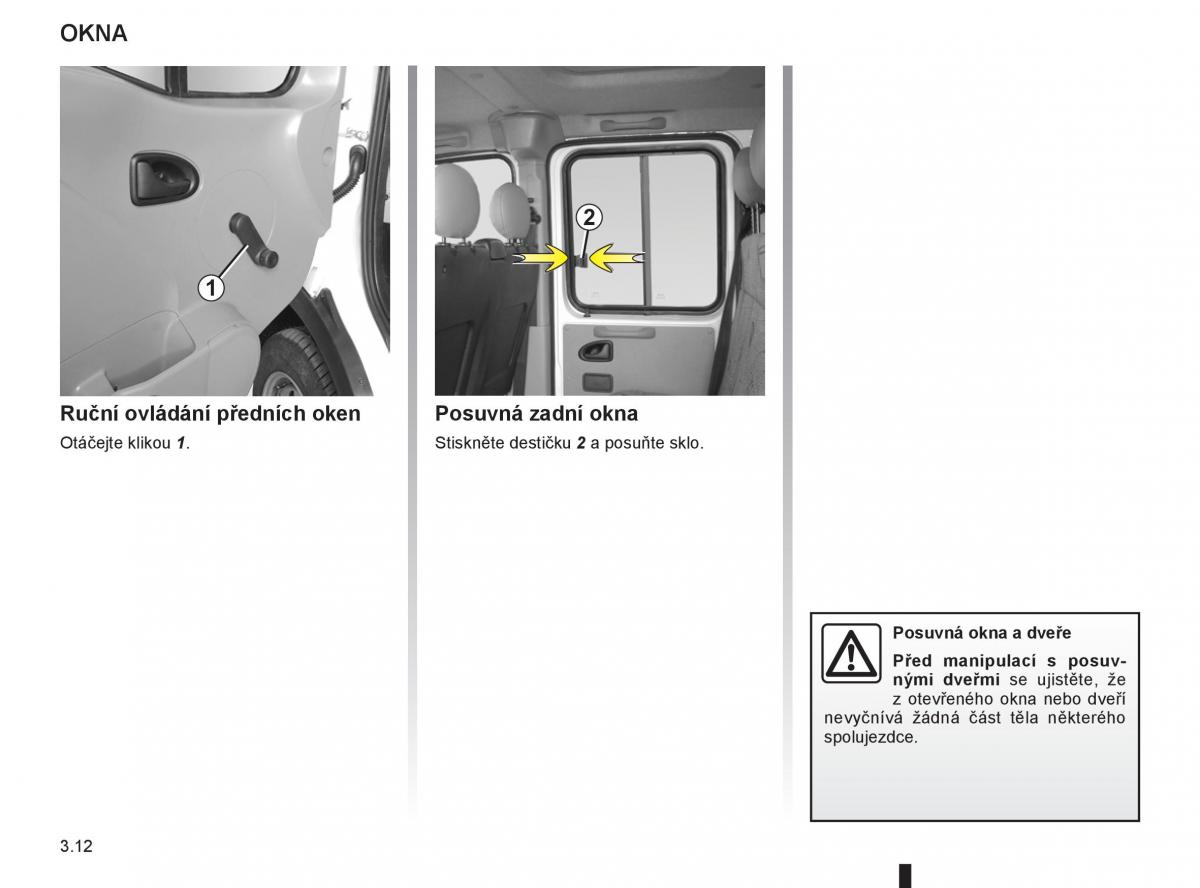 Renault Master II 2 navod k obsludze / page 108