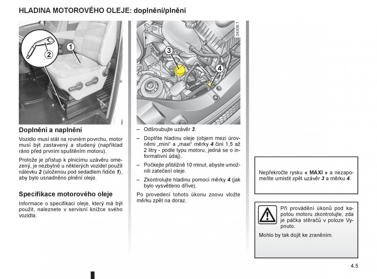 Renault Master II 2 navod k obsludze / page 129