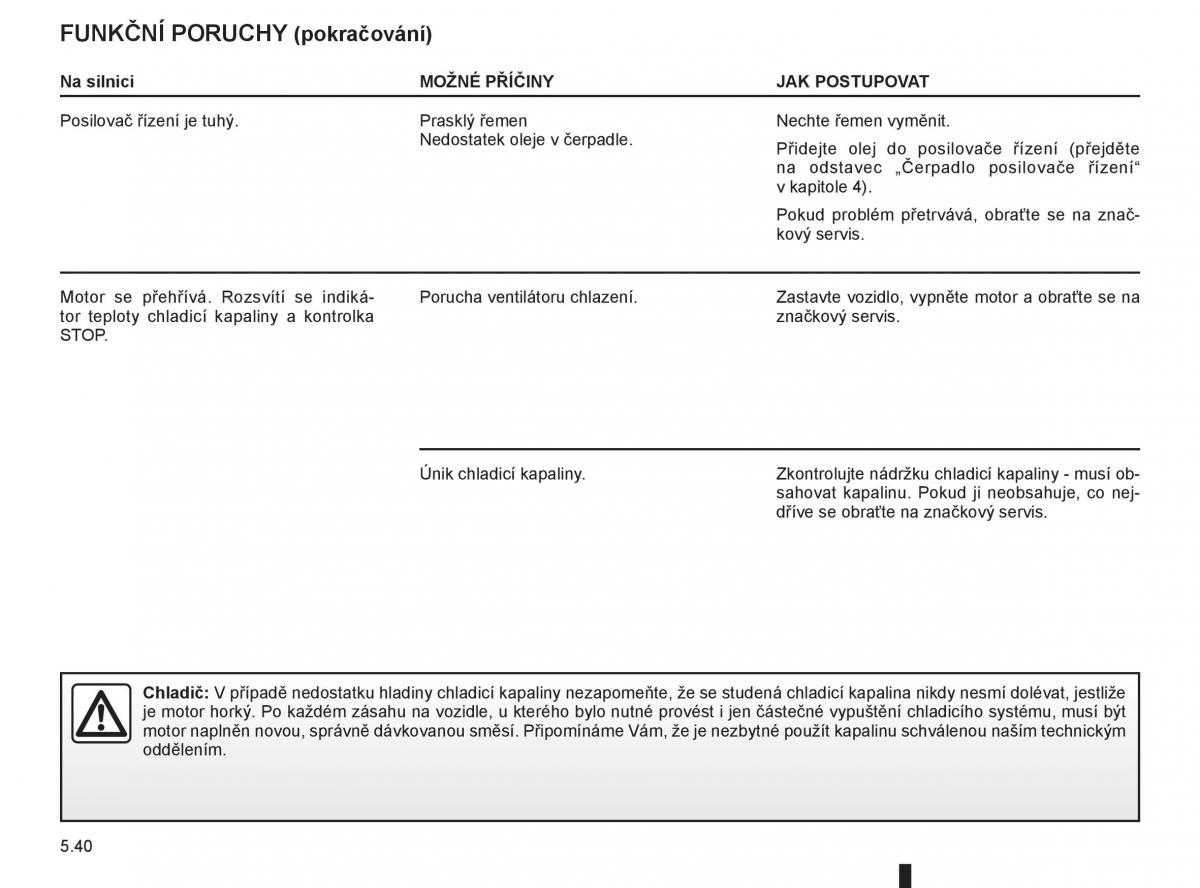 Renault Master II 2 navod k obsludze / page 178