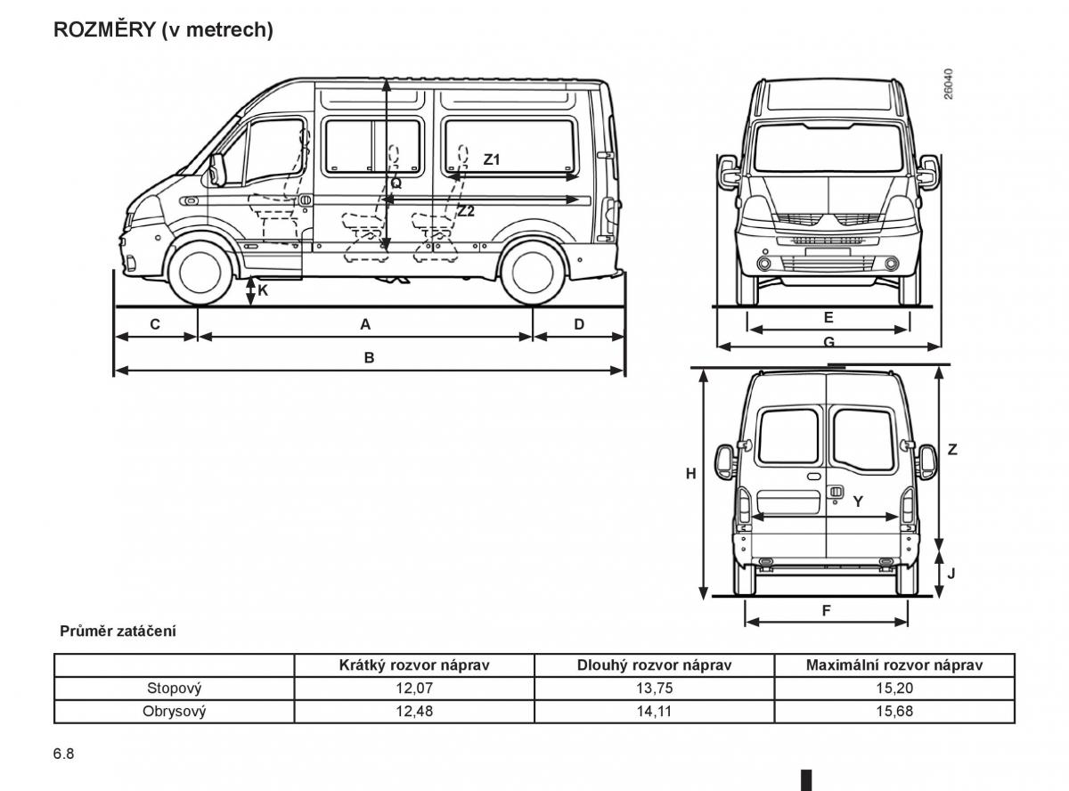 Renault Master II 2 navod k obsludze / page 188