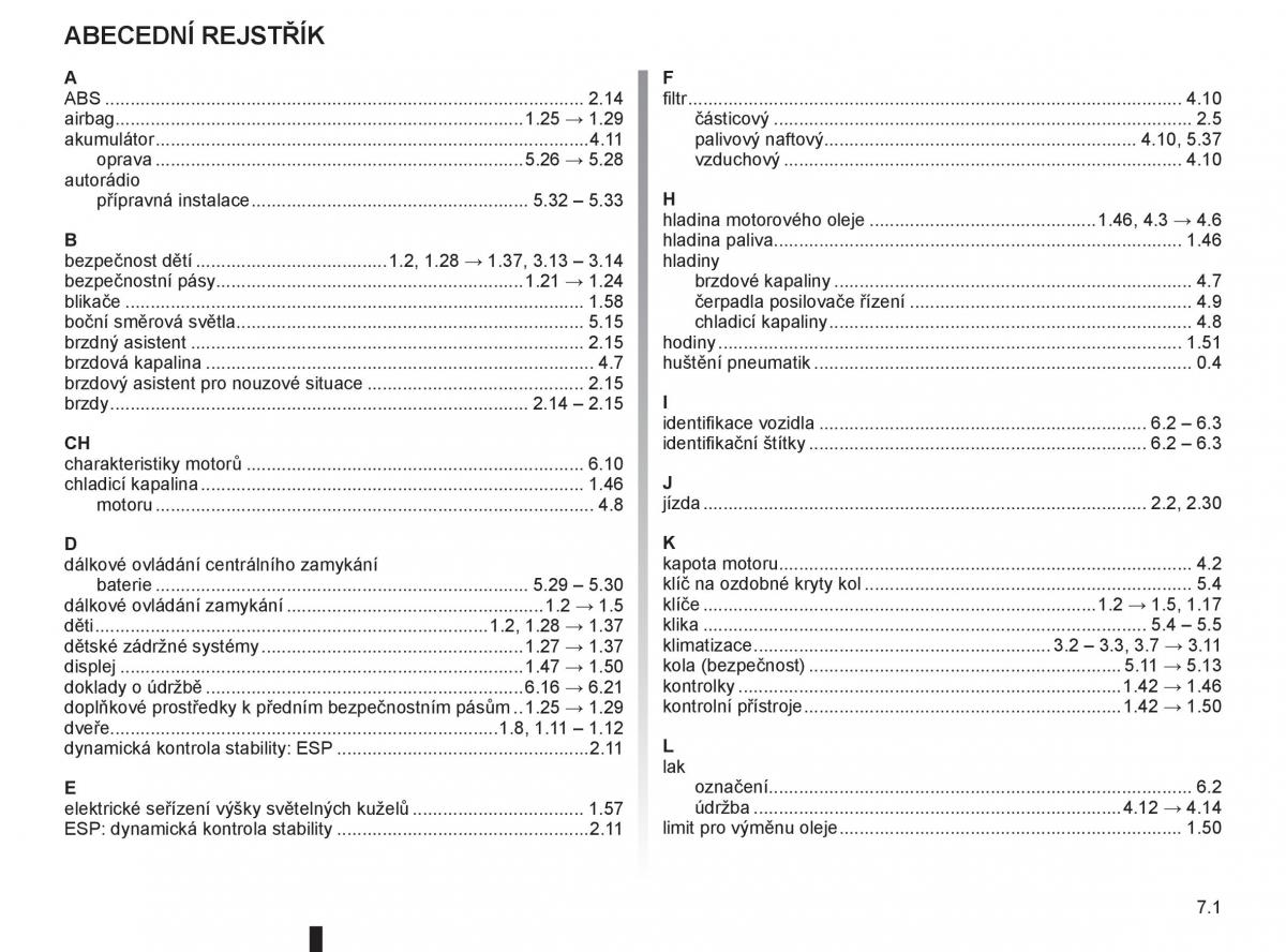 Renault Master II 2 navod k obsludze / page 207