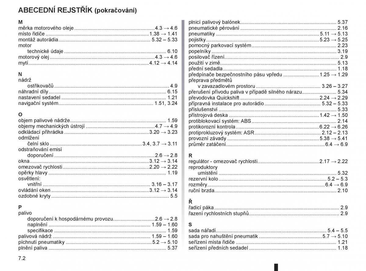 Renault Master II 2 navod k obsludze / page 208