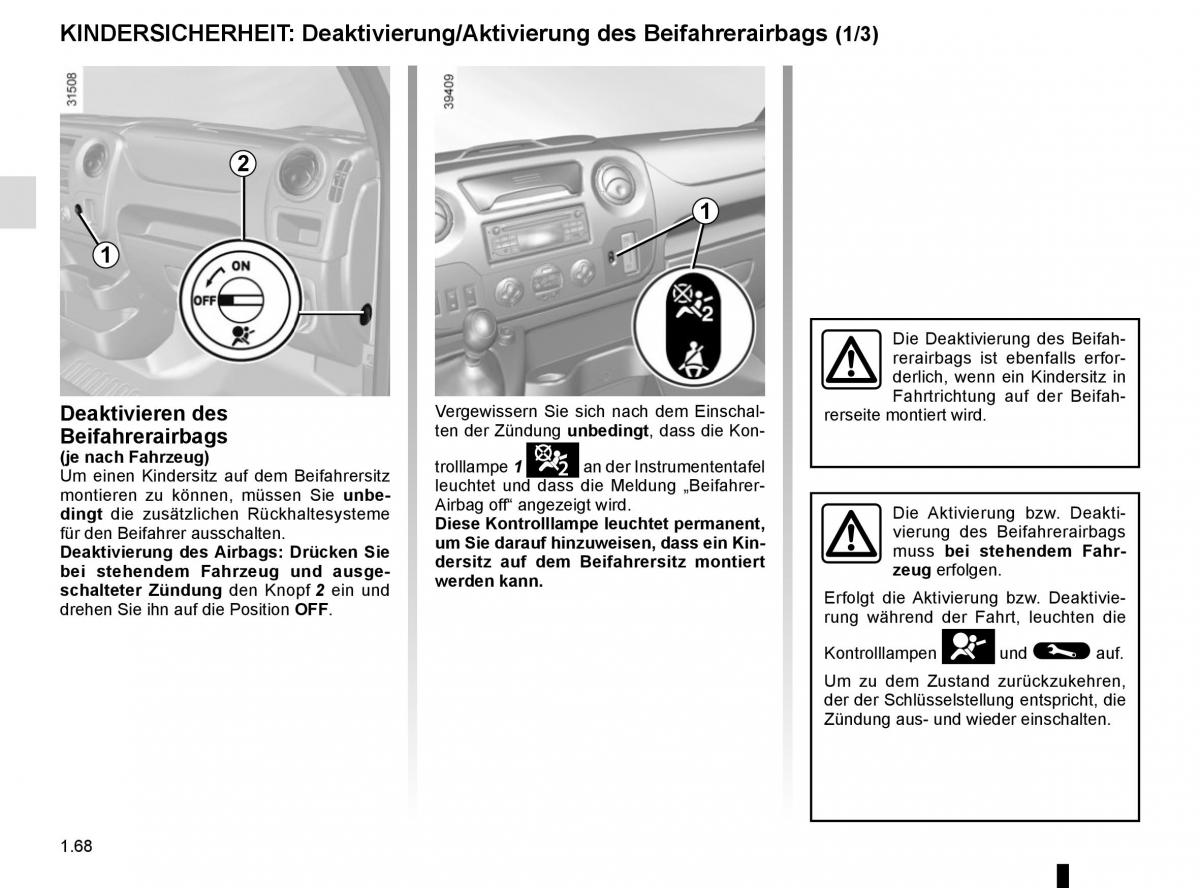 Renault Master III 3 Handbuch / page 74