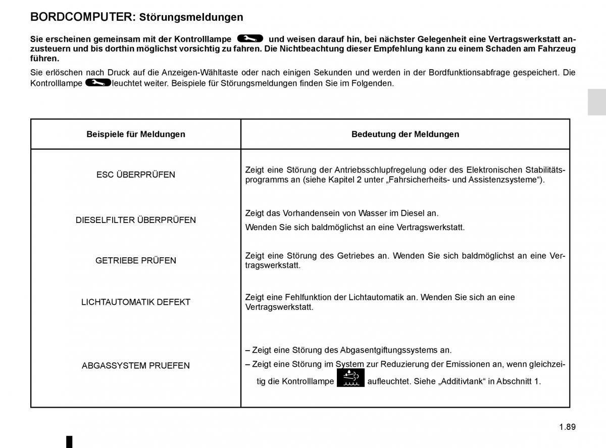 Renault Master III 3 Handbuch / page 95