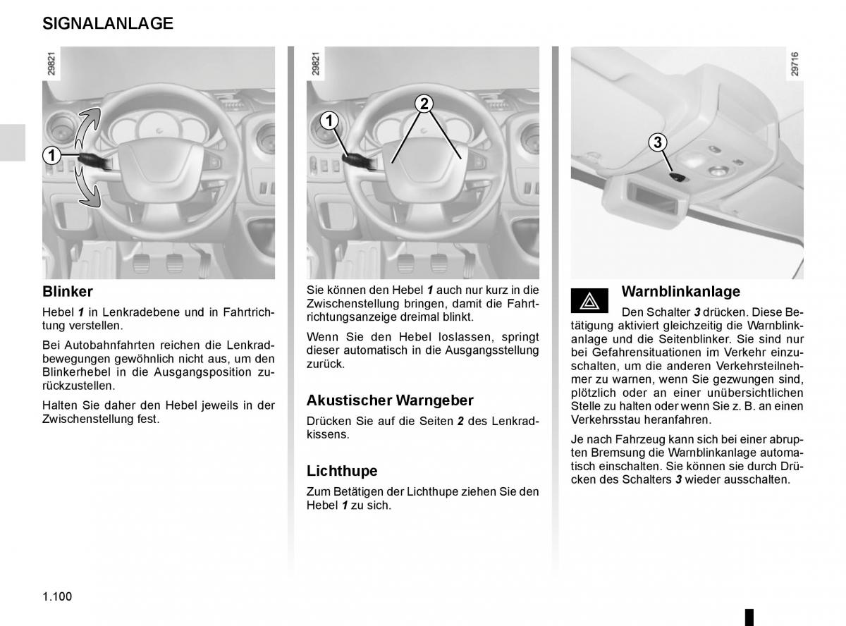 Renault Master III 3 Handbuch / page 106