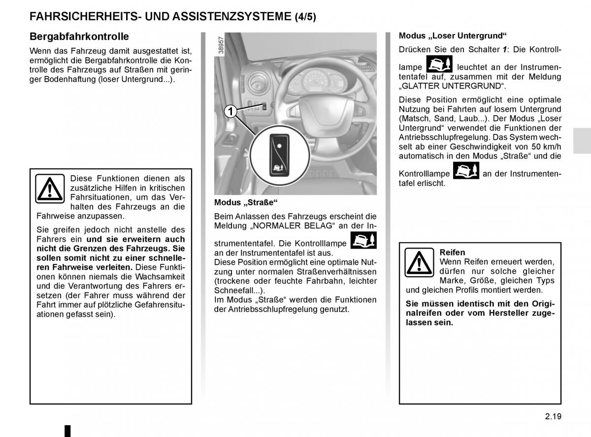 Renault Master III 3 Handbuch / page 133