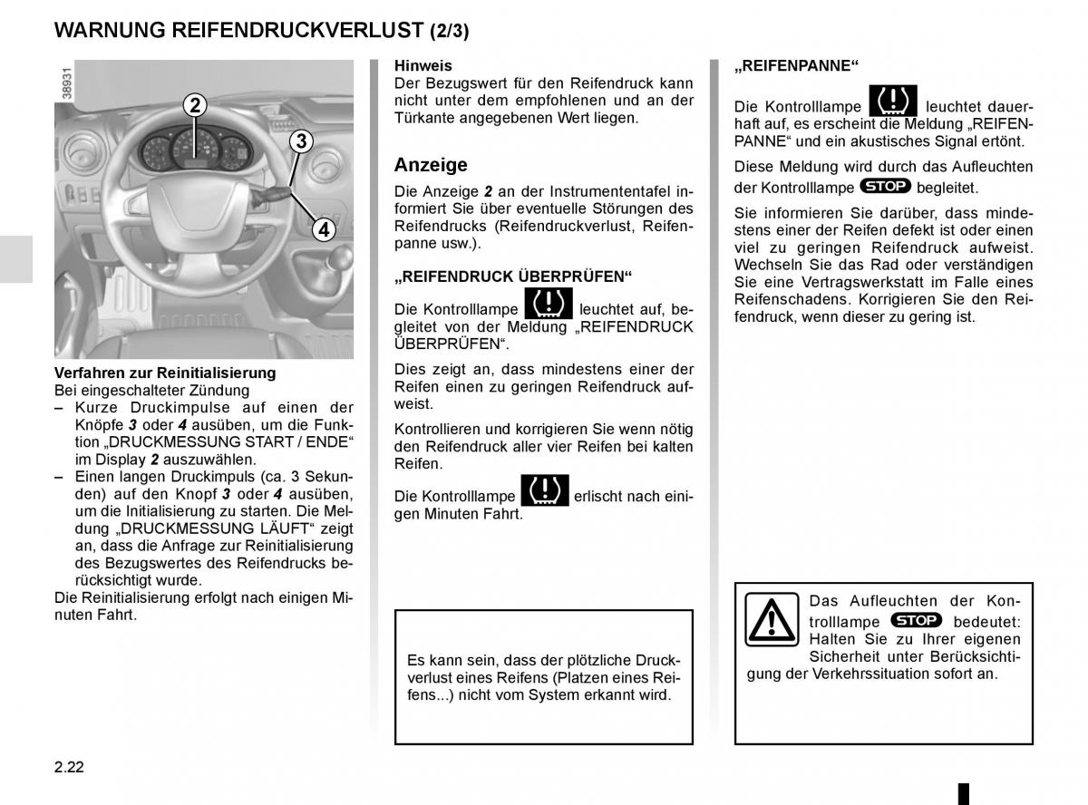 Renault Master III 3 Handbuch / page 136