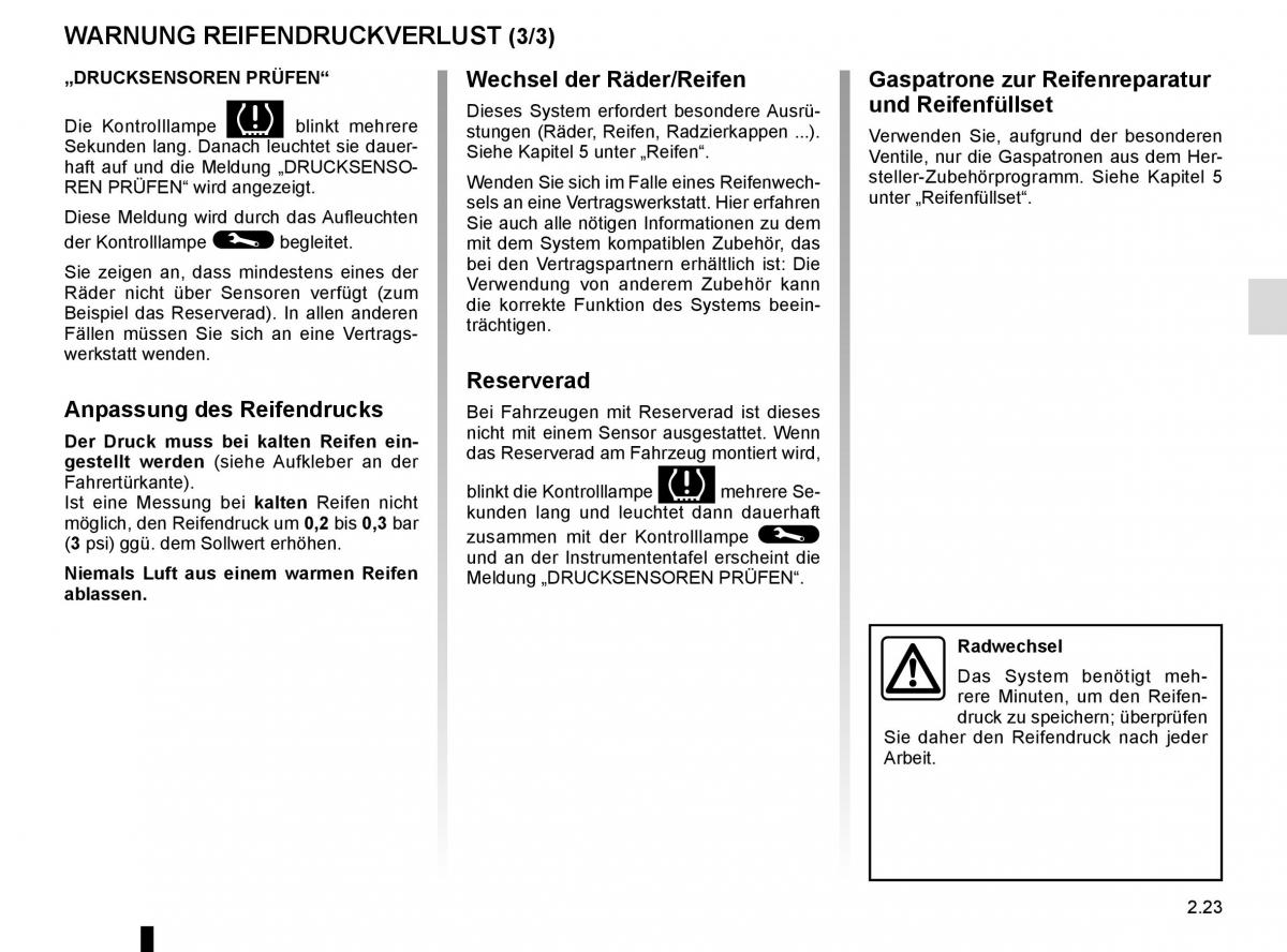 Renault Master III 3 Handbuch / page 137