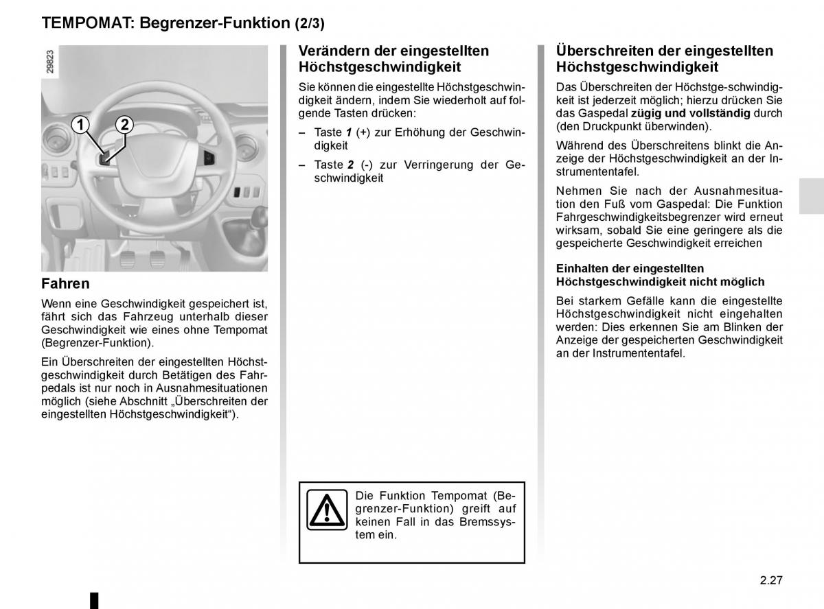 Renault Master III 3 Handbuch / page 141