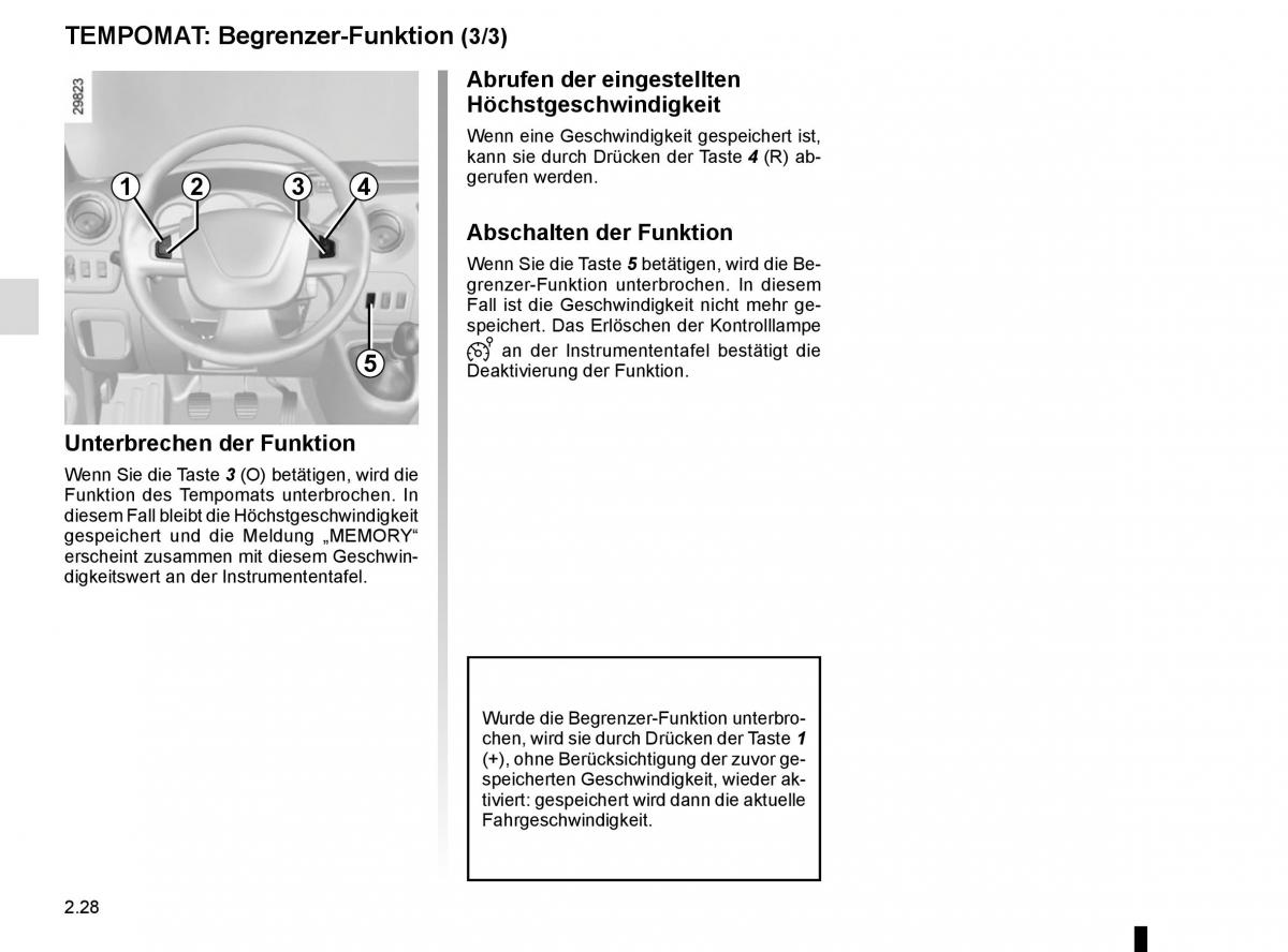 Renault Master III 3 Handbuch / page 142