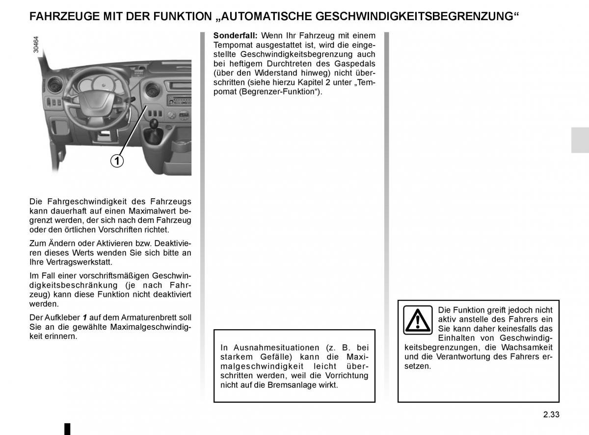 Renault Master III 3 Handbuch / page 147