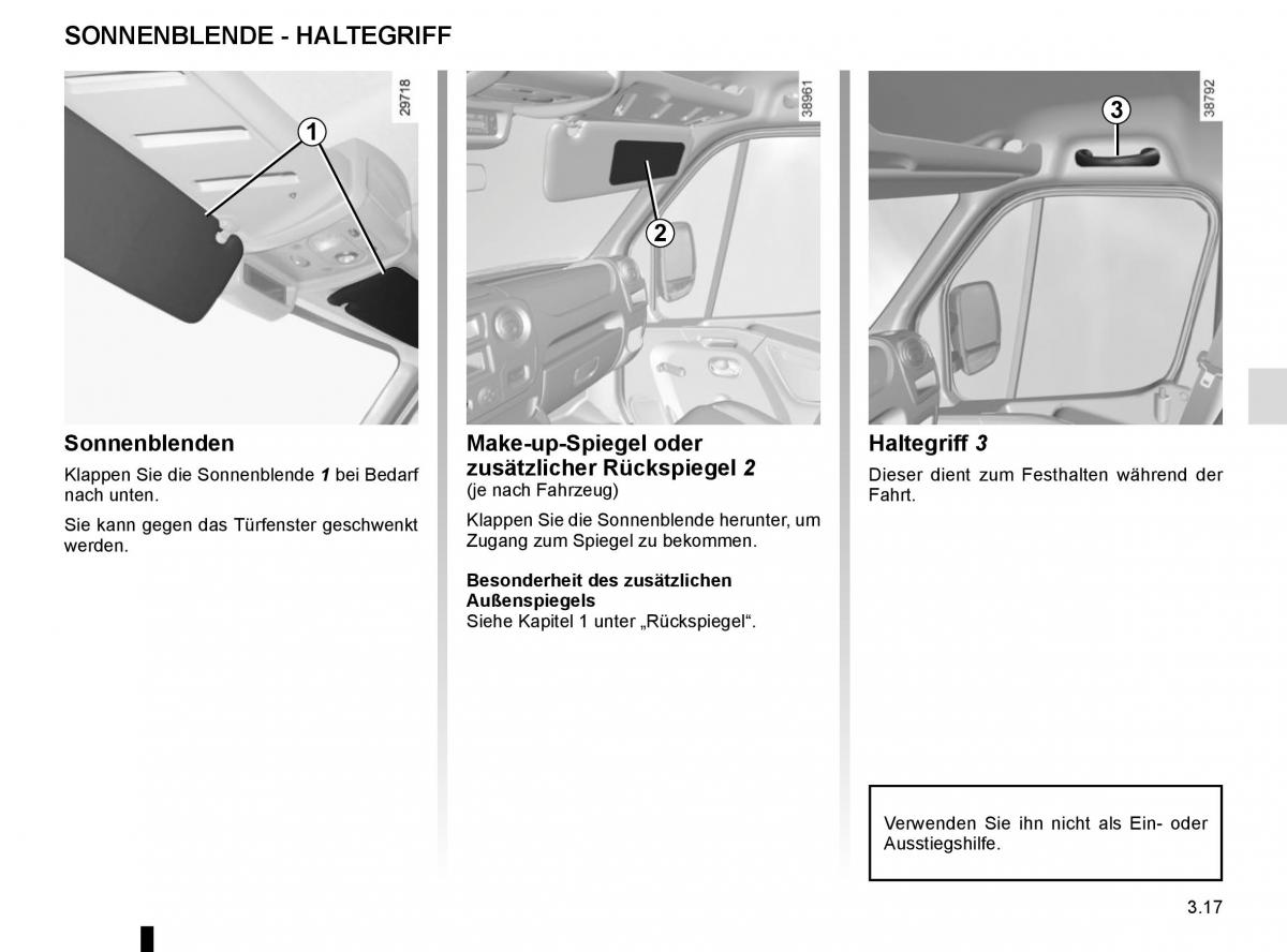 Renault Master III 3 Handbuch / page 177