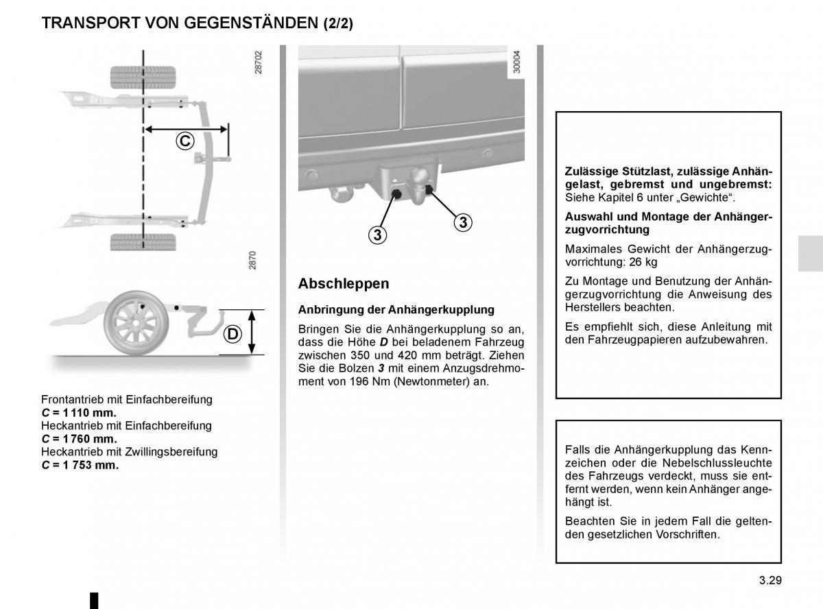 Renault Master III 3 Handbuch / page 189