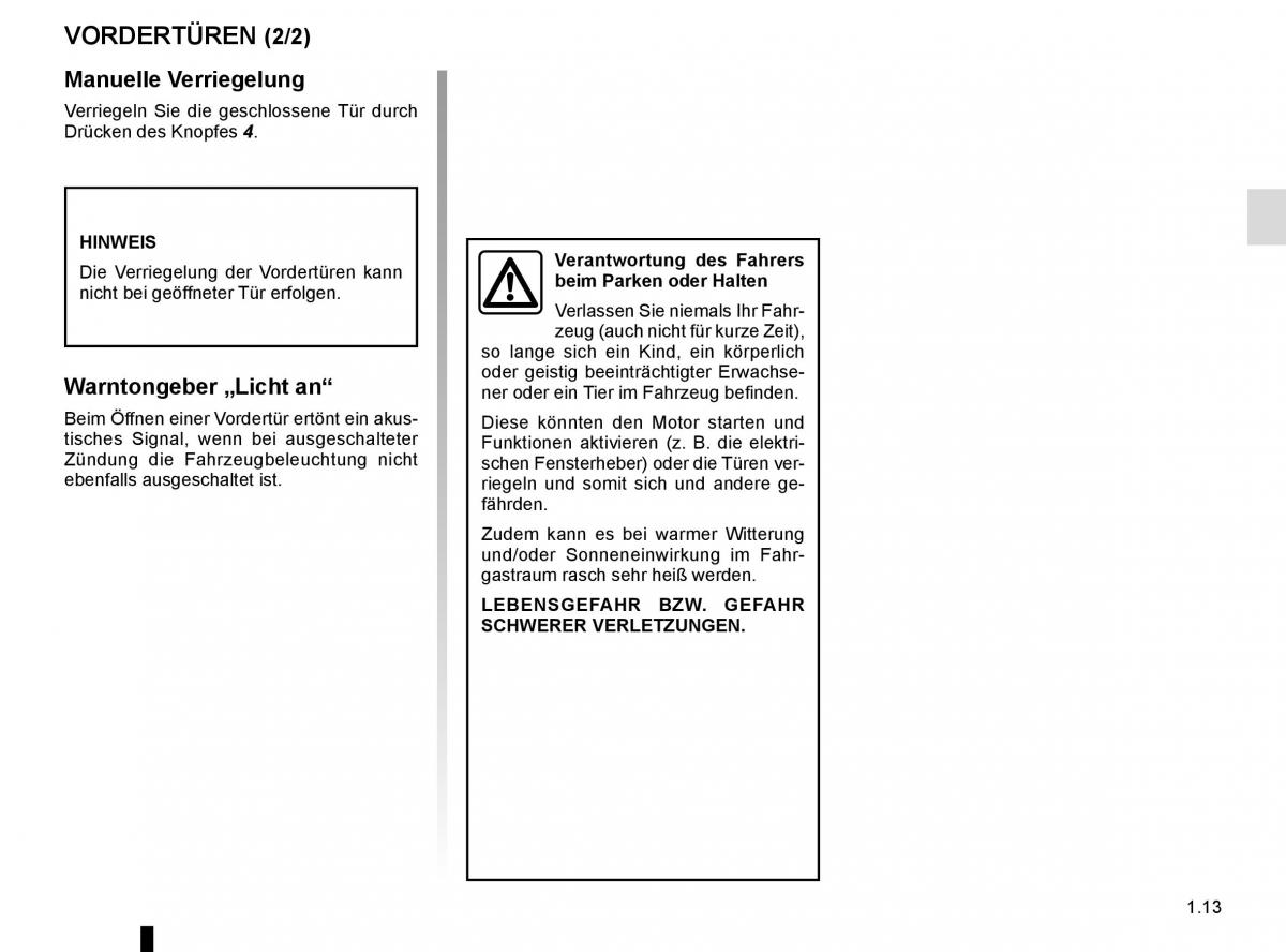 Renault Master III 3 Handbuch / page 19